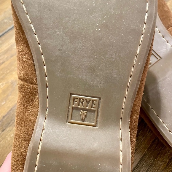 FRYE Suede Brown Slip On Driving Loafer Shoe Men's Size 12 M Preppy Casual Comfy - Picture 6 of 10